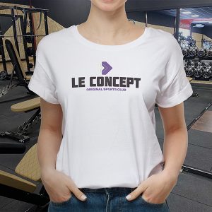 T-shirt femme - blanc logo