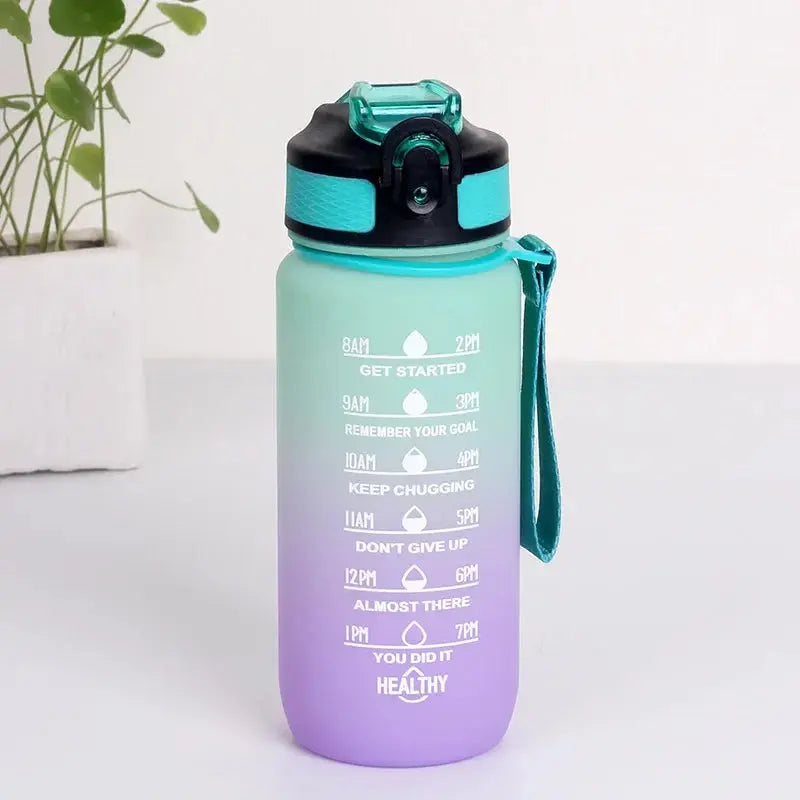 Gourde de fitness motivation 600 ML - Vert