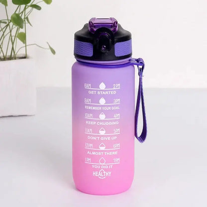 Gourde de fitness motivation 600 ML - Violet