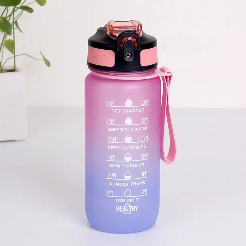 Gourde de fitness motivation 600 ML - Rose